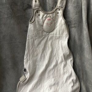 Nested Bean White and Pink Cozy Sleep Sack